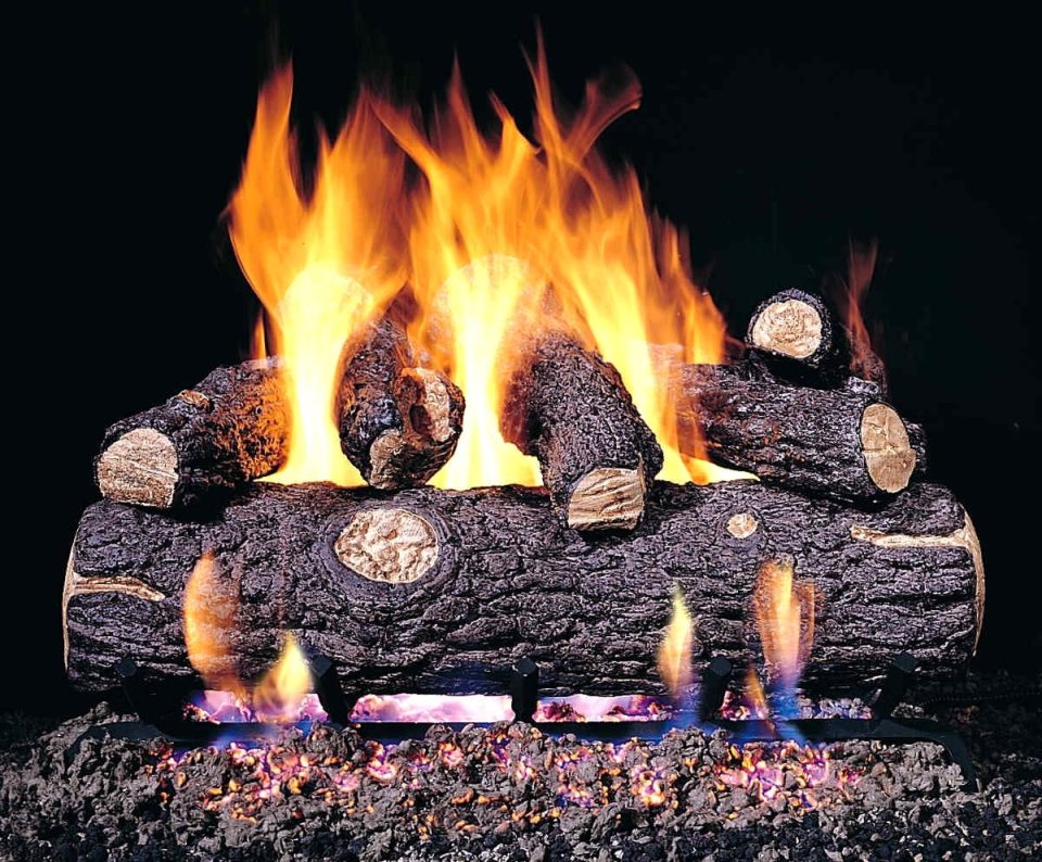 Frosted Gift-Ready R. H. Peterson RDP-20 R.H. Peterson Standard 20 Golden Oak Designer Plus. Logs Only (does not include burner). For use in wood burning fireplaces with a compatible vented gas log burner only.