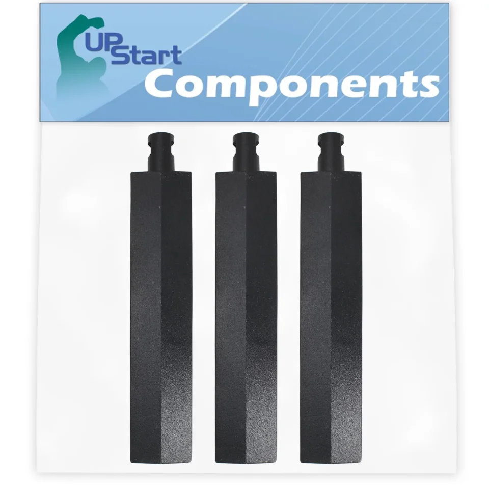 Clear Dining 3-Pack BBQ Gas Grill Tube Burner Replacement Parts for Bull 47628 - Compatible Barbeque Cast Iron Pipe Burners 15 3/4