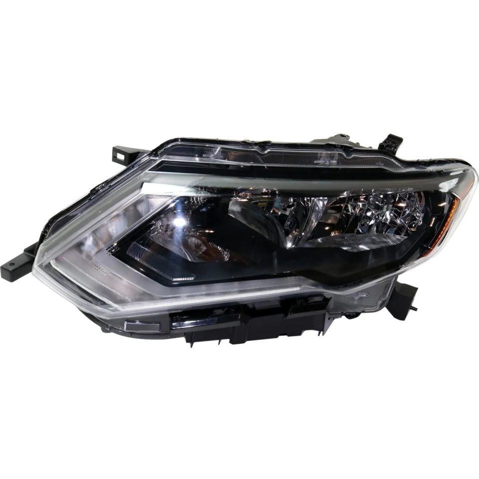 Ceramic Leak-Proof Headlight Assembly For 2017-2020 Nissan Rogue US Built Driver Halogen With Bulb