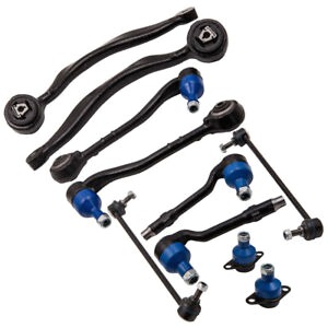 Bamboo 10 Pcs Front Control Arm Sway Bar Link Tie Rods for BMW X5 E53 2000-2006