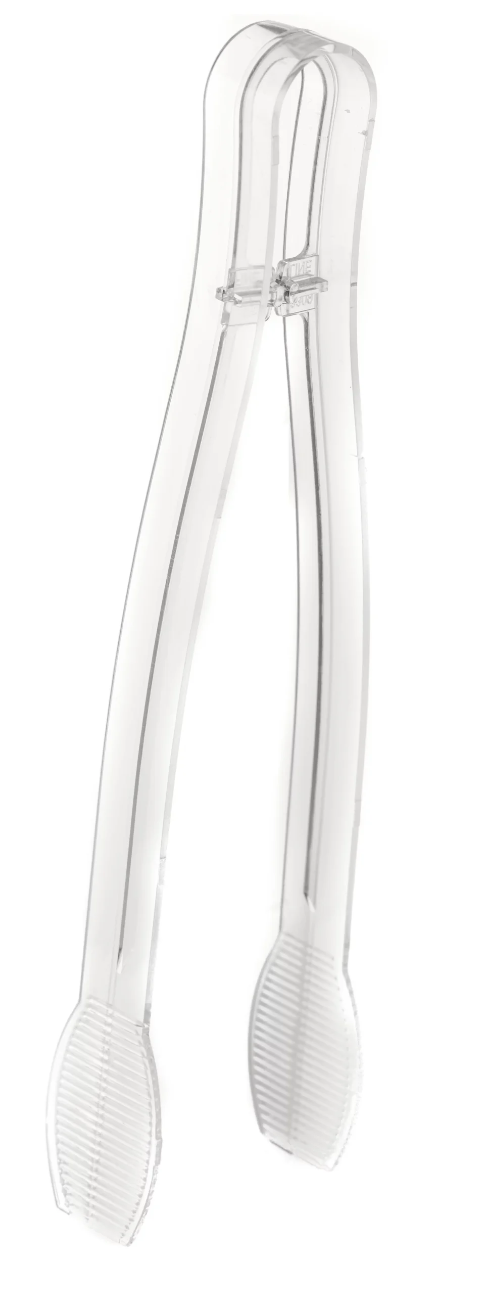 Storage [24 PACK] 9 inch Heavy Duty Clear Serving Tongs - Plastic Disposable Salad Tongs - High Heat Plastic, Catering, Salads, Bakery, Buffets, BBQ, Ice, Hot and Cold Foods by EcoQuality (9)