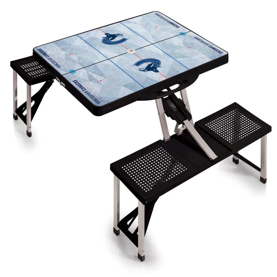 Polished Versatile Vancouver Canucks Portable Folding Picnic Table
