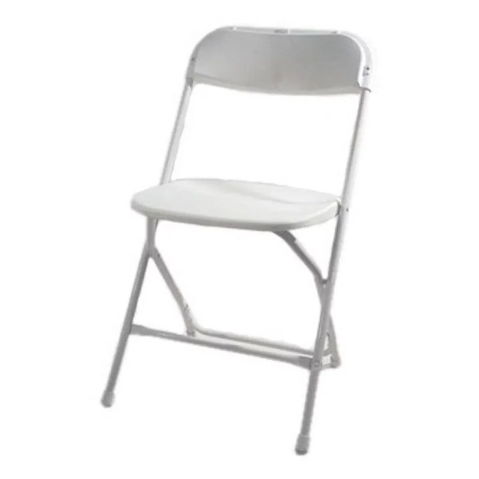 Leak-Proof Commerical Seating Products Poly White Folding Chairs