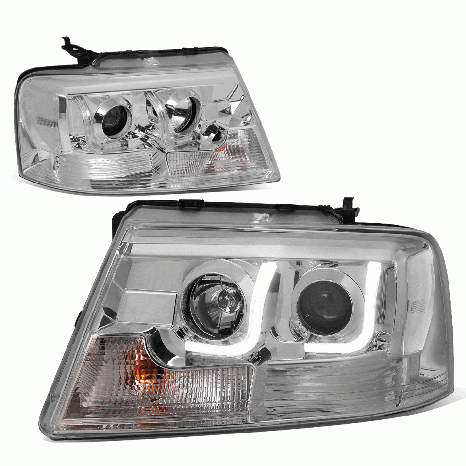 Best-Selling 2004-2008 d F150 Mark LT LED DRL Tube Bar Projector Headlight Head Lamps