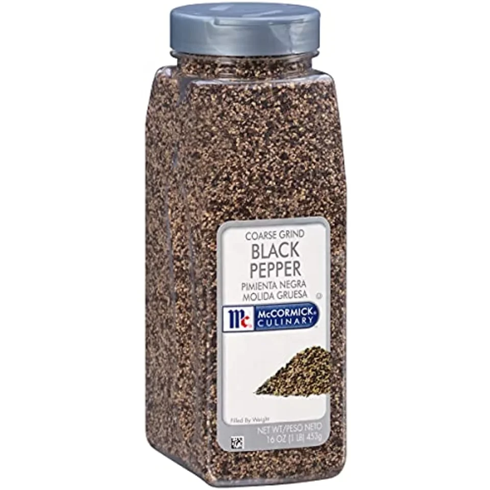 Polished Top-Rated Mccormick Culinary Coarse Grind Black Pepper, 16 Oz - One 16 Ounce Container Of Coarse Ground Black Pepper Sourced For Chefs For Sharp, Woody Flavors For Grilling And Cooking