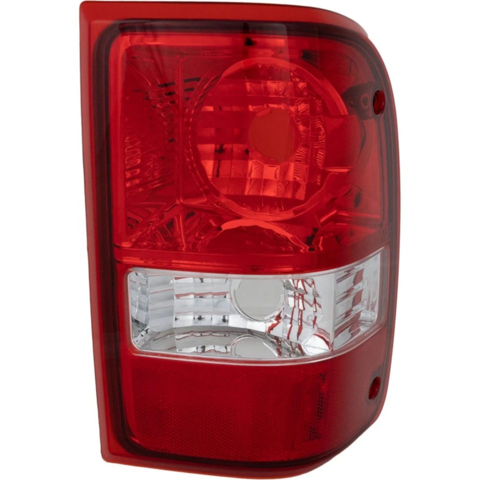 Stainless Steel Halogen Tail Light For 2006-2011 Ford Ranger Right Clear & Red Lens CAPA