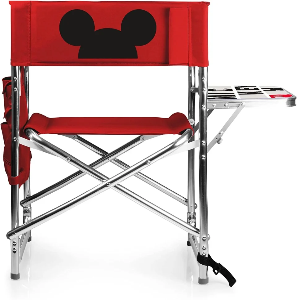 Cleaning FANGL Sports Side Table, Beach, Camp Chair for Adults, 36.6 x 18.5 x 32.9, Disney Mickey Mouse - Red