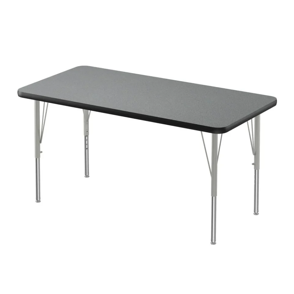 Outdoor Correll Inc. Deluxe High-Pressure Top Activity Tables 24x36 RECTANGULAR MONTANA GRANITE, SILVER MIST