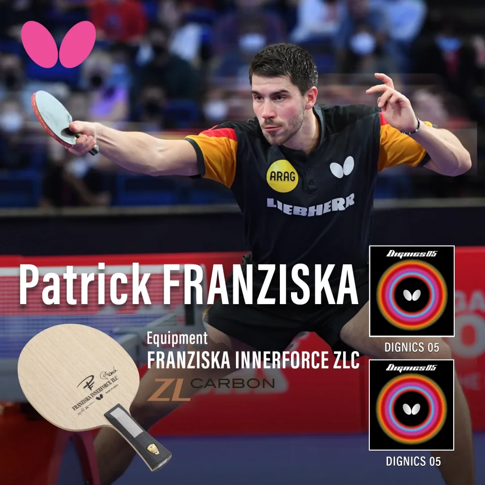 Storage Value Butterfly Franziska Innerforce ZLC Pro-Line Racket + Dignics 05 + Dignics 05