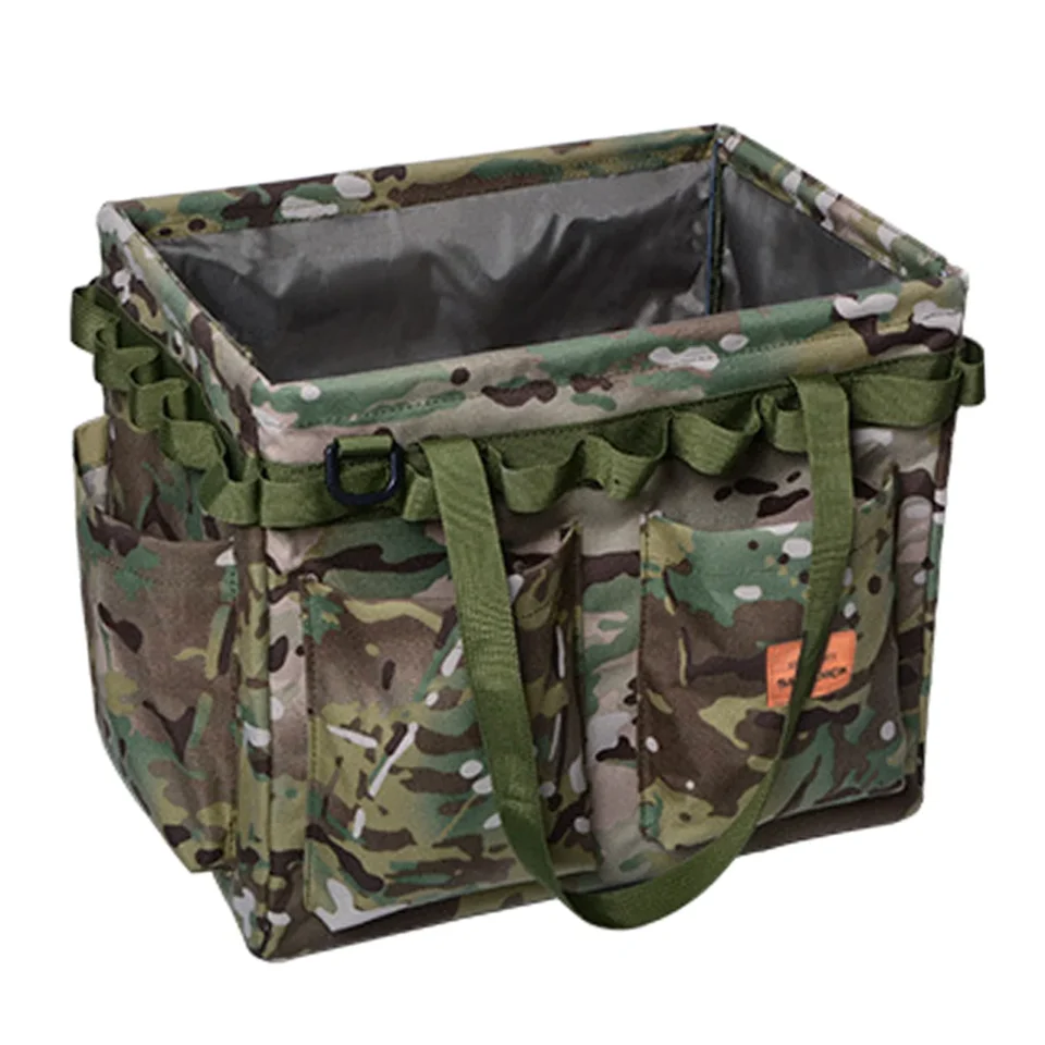 Cooking Multi-Purpose Foldable Camping Case Portable Travel Storage Bag Cookware Carry Bag for Backpacking Ice fishing Hiking