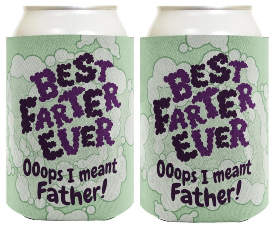 Kitchen ThisWear Gifts for New Dad Best Farter Ever Oops I Meant Father Gas Cloud 2-Pack Can Coolies Drink Coolers Father