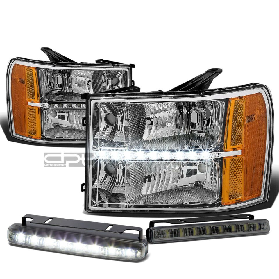 Ultimate CHROME CLEAR HEADLIGHT+LED+