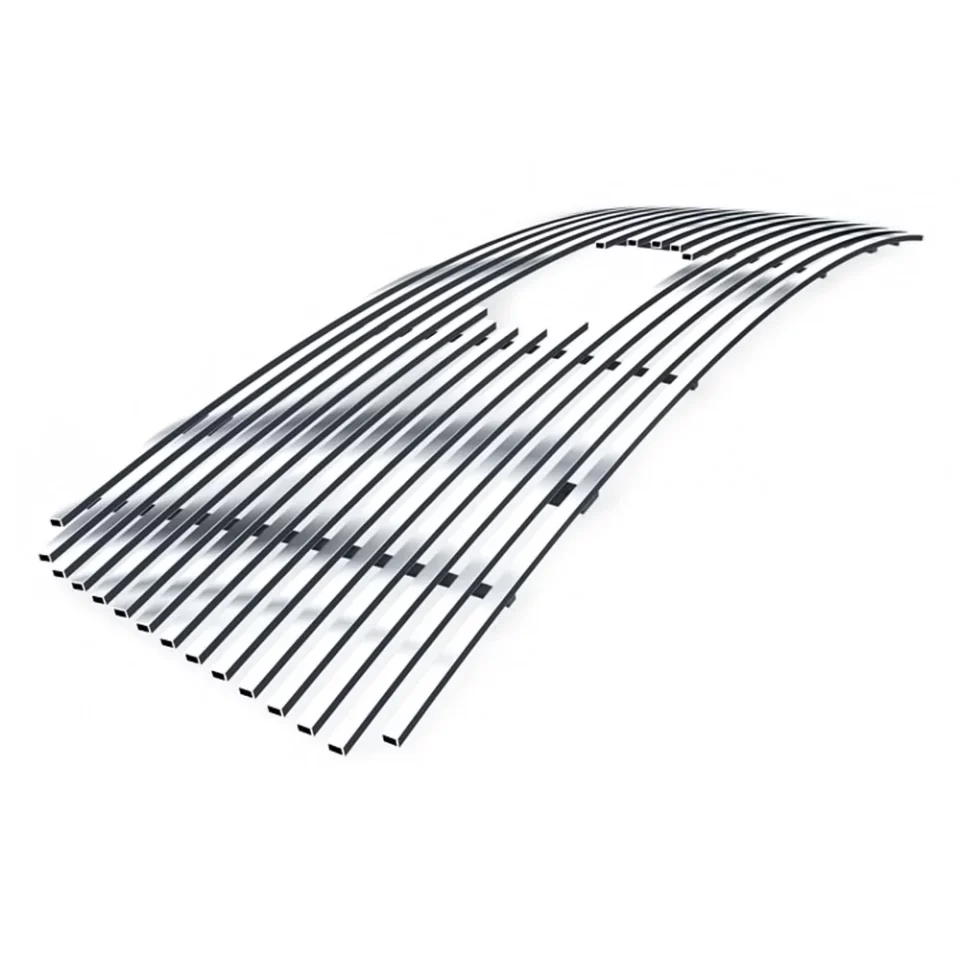 Premium APS Compatible with Ford F-150 2004-2008 Honeycomb Style with Logo Show Main Upper Stainless Steel Chrome Billet Grille Grill Insert F65727A